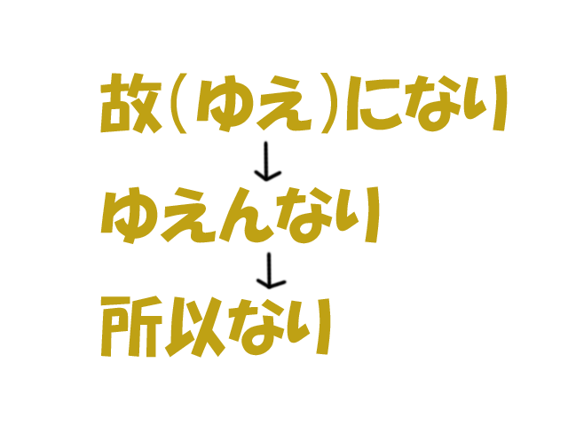 所以の覚え方イメージ