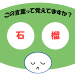 「石榴」覚えていますか？