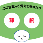 「辣腕」覚えていますか？